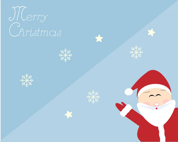 Feliz Navidad con Santa Claus — Vector de stock