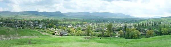 Kırsal kırsal üstten panoramik görünüm. — Stok fotoğraf