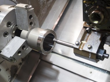 Endüstriyel metal kesici alet Cnc l ile ilgili tarafından işleme işlemi çalışması