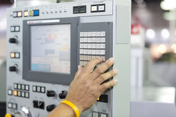 Cnc Maschinenbedienfeld — Stockfoto