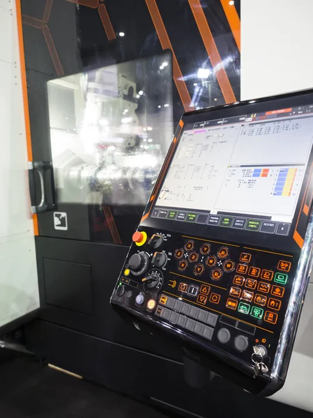 Painel de controle da máquina CNC — Fotografia de Stock