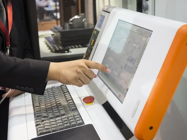 Painel de controle da máquina CNC — Fotografia de Stock