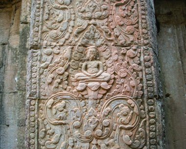 Kamboçya, Angkor Wat ormanında terk edilmiş bir şehir..