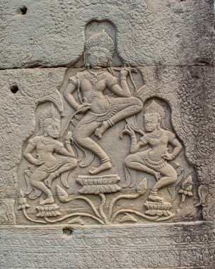 Kamboçya, Angkor Wat ormanında terk edilmiş bir şehir..