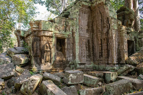 Camboja Uma Cidade Abandonada Selva Angkor Wat — Fotografia de Stock