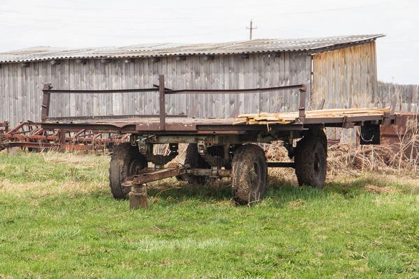 Vagn Från Traktor Avlägsen Ural — Stockfoto