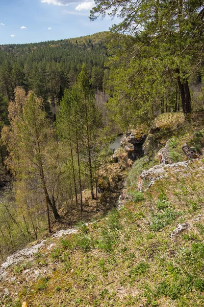 Montanhas Florestas Rios Dos Urais Sul — Fotografia de Stock