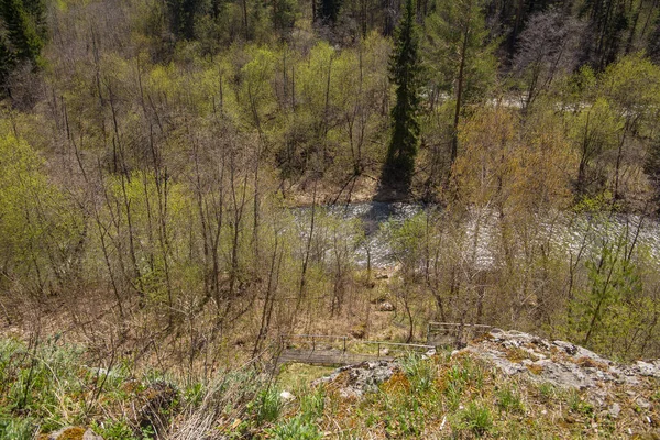 Dağlar, ormanlar, güney Uralların nehirleri..