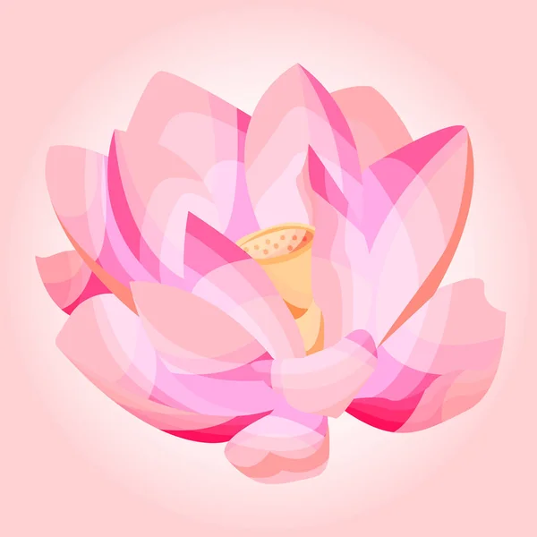 Illustration Vectorielle Lotus Bud Est Symbole Mosaïque — Image vectorielle