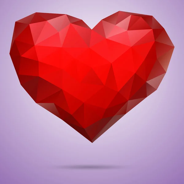 Sevgililer kalp kart — Stok Vektör
