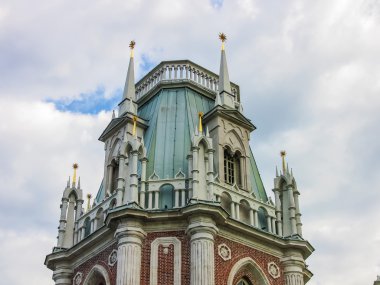 Sözde Gotik stili Tsaritsyno Moskova'da sarayda
