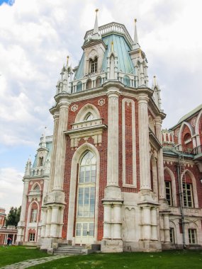 Sözde Gotik stili Tsaritsyno Moskova'da sarayda