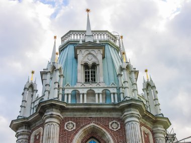 Sözde Gotik stili Tsaritsyno Moskova'da sarayda