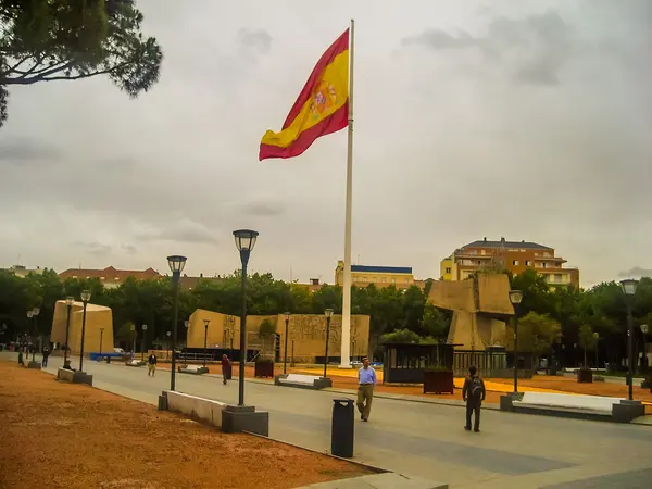 Vlag van Spanje voeren — Stockfoto