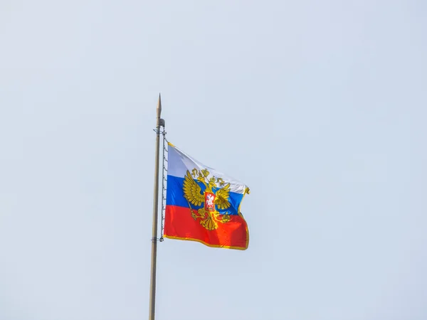 Ruská vlajka na senátní palác v Moskvě Kreml v Moskvě — Stock fotografie