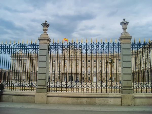 Madrid. průčelí královského paláce — Stock fotografie