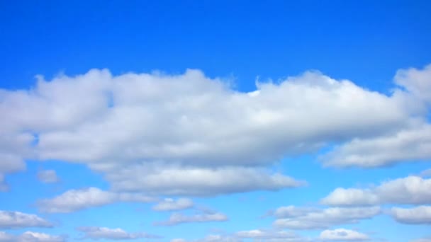 Cielo blu con nuvole 4k — Video Stock