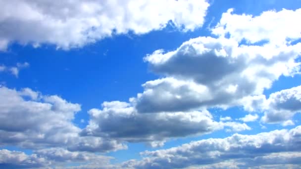 Blue sky with clouds 4k — Stock Video