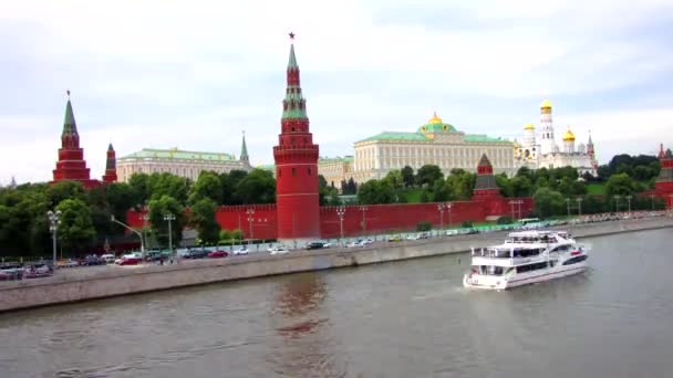 Moscovo Kremlin, lapso de tempo — Vídeo de Stock