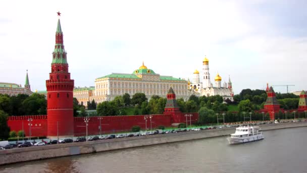 Московський кремль, сповільненої зйомки — стокове відео