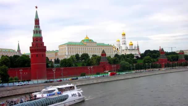 Moscovo Kremlin, lapso de tempo — Vídeo de Stock