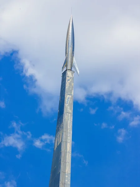 MOSCOW, RUSSIA - MAY 5, 2016: Space museum. Monument To the Conquerors — Stock Photo, Image