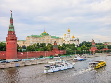 gün batımında Moskova kremlin 