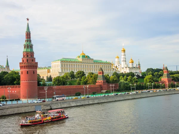 Москва Кремлин на закате Лицензионные Стоковые Изображения
