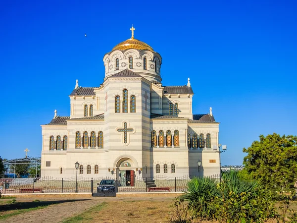 Vladimir Catedral en Chersonesos táuricos, ciudad de Sebastopol, Crimea —  Fotos de Stock