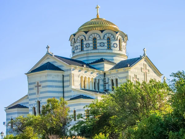 Catedral de Vladimir em Táurico Chersonesos, cidade de Sebastopol, Crimeia — Fotografia de Stock