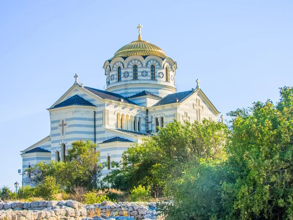 Vladimir Cathedral in Tauric Chersonesos, Sevastopol city, Crimea — Stock Photo, Image