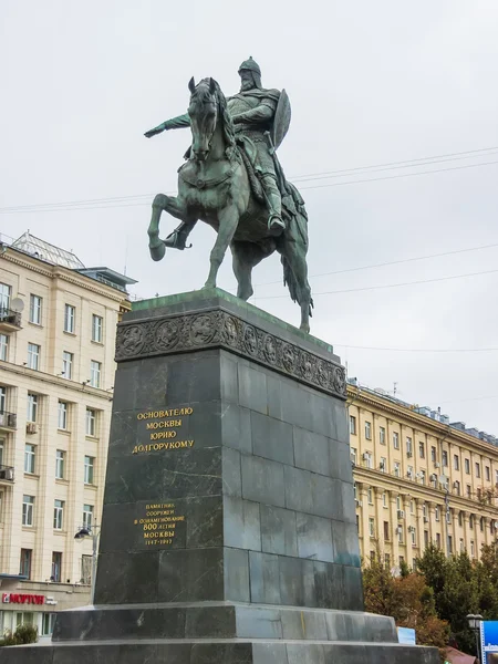 Μνημείο Γιούρι dolgoruky. Μόσχα — Φωτογραφία Αρχείου