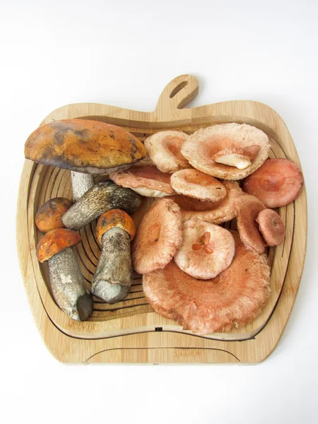Basket with porcini mushrooms — Stock Photo, Image