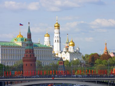 Moskova Kremlin köprü görünümü