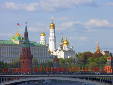 Moskova Kremlin köprü görünümü