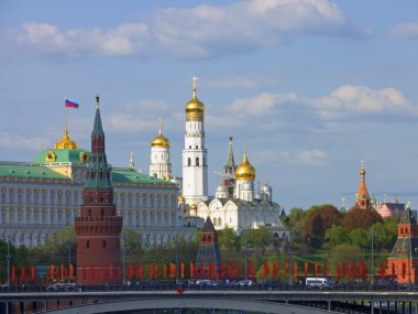 Moskova Kremlin köprü görünümü