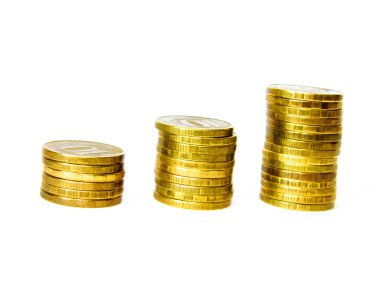 Paralar parmaklıklara istiflenmiş. Gelir artışı kavramı