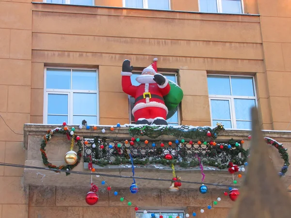 Świąteczne dekoracje santa claus — Zdjęcie stockowe