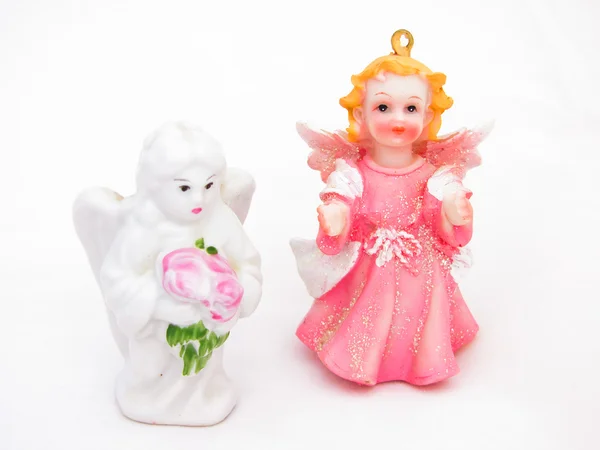 Christmas Angels on a white background — Stock Photo, Image