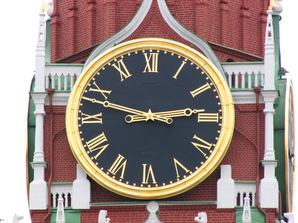 Kremlin Clock in Moscow