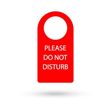 Otel Kapısı Askısı Etiketleri, Mesajlar - Lütfen Kırmızı Tabelayı Rahatsız Etmeyin