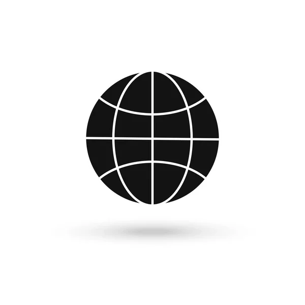 글로브의 플래닛 Planet Earth 인터넷 브라우저 Internet Browser 디자인 요소를 — 스톡 벡터