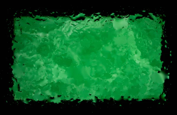 Abstraktní Kapky Vody Pozadí Zelená Barva Tapety Fotografie Makra — Stock fotografie