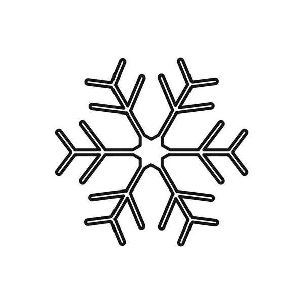 Schneeflockensymbol Schneeflockensymbol Vektor Trendigen Flachen Stil Isoliert Auf Weißem Hintergrund — Stockvektor
