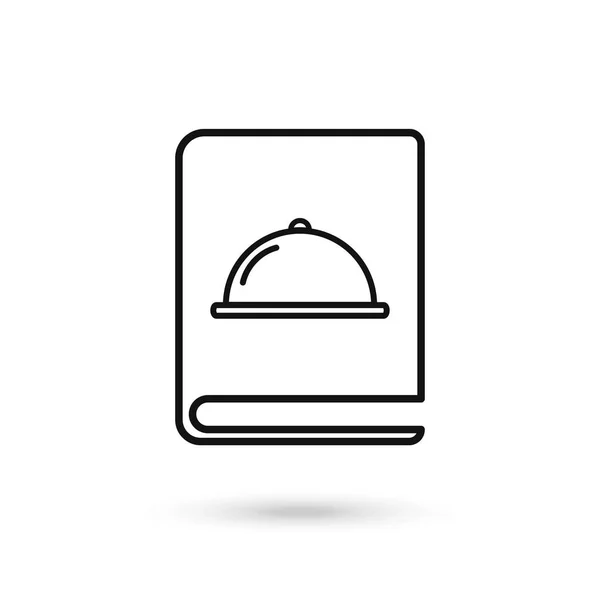 Recipe Book Icon Recipe Book Linear Symbol Design Kitchen Collection — Stock Vector
