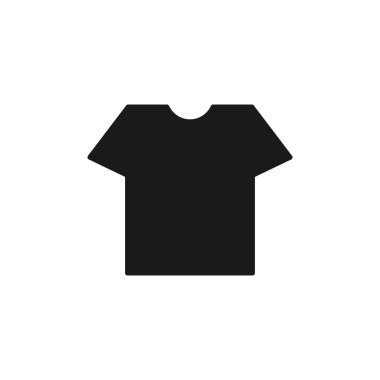 Tişört düz çizgi ikonu. Giyim mağazası için ince doğrusal logo.