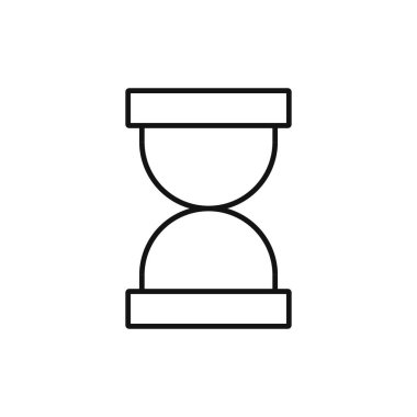 Kum saati işareti simgesi. Kum zamanlayıcısı sembolü.