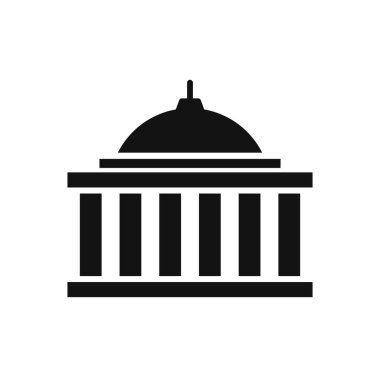 Basit Capitol inşa vektör logosu tasarımı