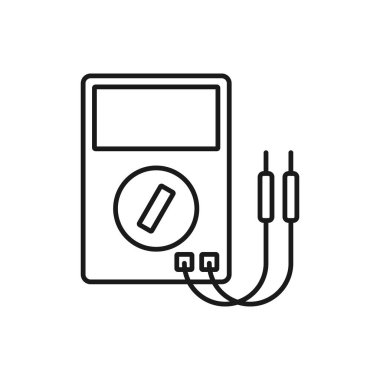 Dijital çoklu metre sembolü, düz tasarım