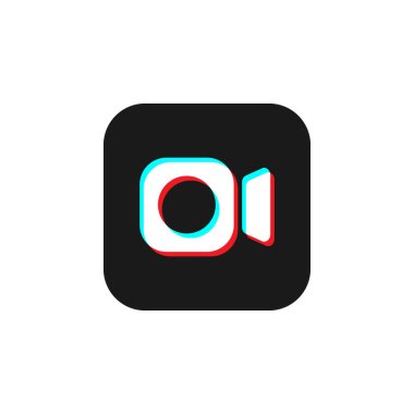 Kamera düğmesi simgesi, sosyal medya modern tasarım düğmesi